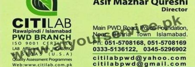 Citi Lab – Main Double Road, PWD, Islamabad