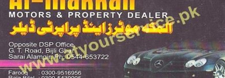 Al Makkah Motors & Property Dealer – Bijli Ghar, GT Road, Sarai Alamgir