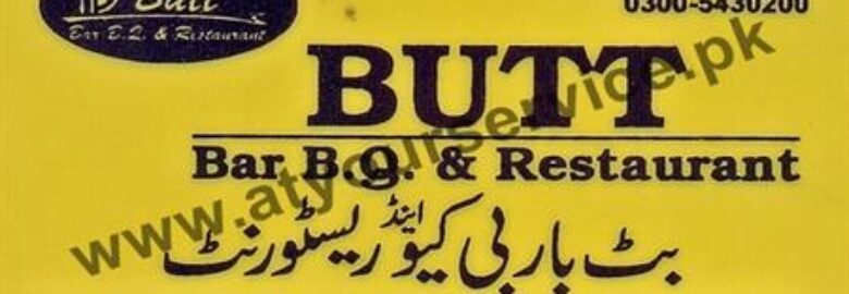 Butt BBQ & Restaurant – Shandar Chowk, Jhelum