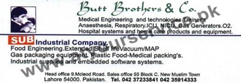 Butt Brothers & Co. – McLeod Road, Lahore