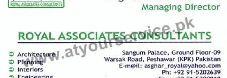 Royal Associates Consultants – Sangam Palace, Warsak Road, Peshawar