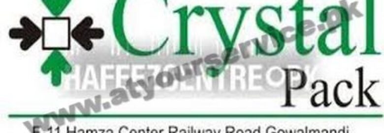 Crystal Pack – Hamza Center, Railway Road, Gawalmandi, Lahore