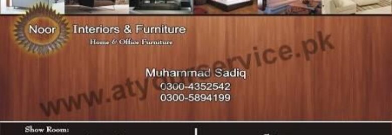 Noor Interiors & Furniture – Sultan Park, Academy Road, Cantt, Lahore