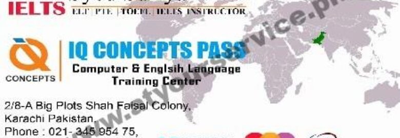 IQ Concept Pass, Computer & English Language Training Centre – Shah Faisal Colony, Karachi