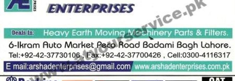 Arshad Enterprises – Peco Road, Badami Bagh, Lahore