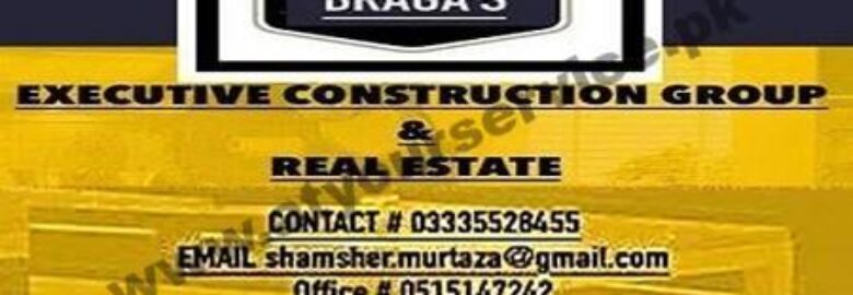 Braga’s Executive Construction Group & Real Estate – Iqbal Boulevard, DHA II, Islamabad