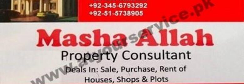 Masha Allah Property Consultant – Lily Market, Shalimar Road, Soan Garden, Islamabad