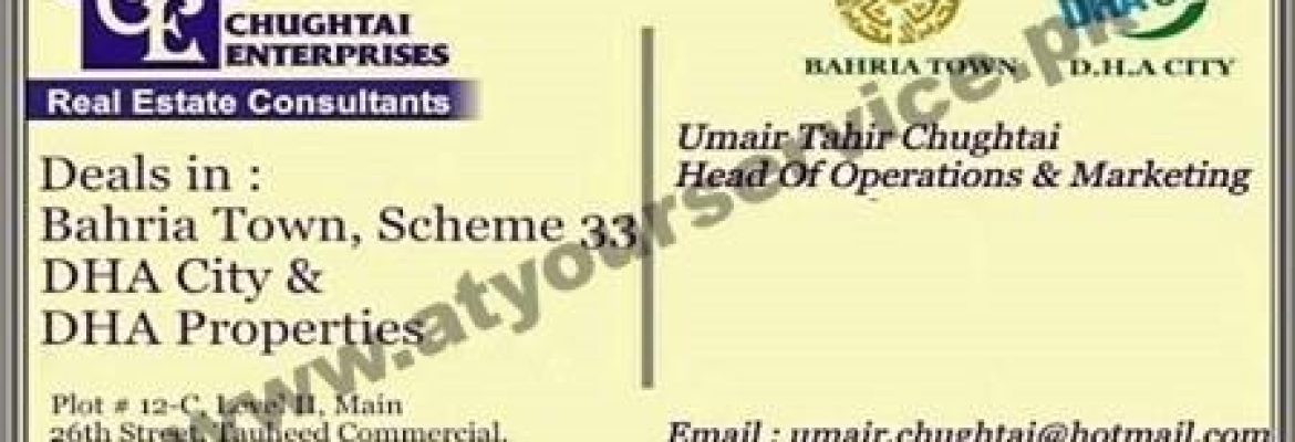Chughtai Enterprises – Touheed Commercial, DHA Phase 5, Karachi