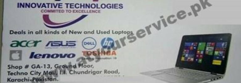 Innovative Technologies – Techno City Mall, I I Chundrigar Road, Karachi