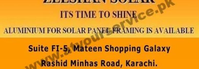 Zeeshan Solar – Mateen Shopping Galaxy, Rashid Minhas Road, Karachi