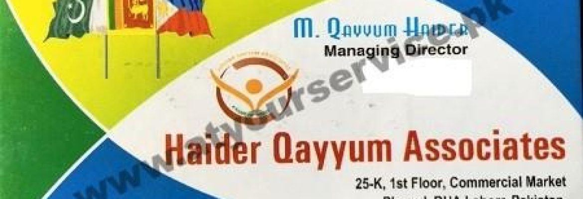 Haider Qayyum Associates – Commercial Market, DHA Phase 1, Lahore