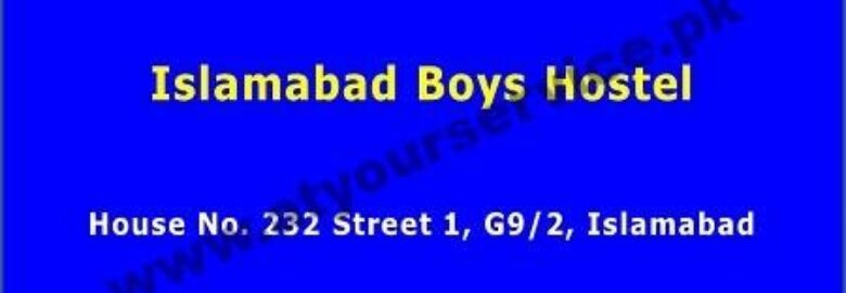 Islamabad Boys Hostel – G 9/2, Islamabad