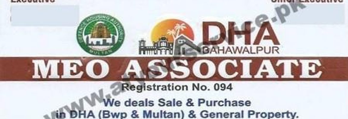 Meo Associate, Real Estate – Abbasia Town, Bahawalpur