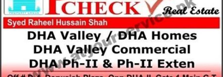 Property Check Real Estate – Darwaish Plaza, opp DHA II, GT Road, Islamabad