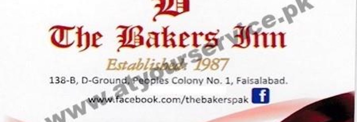The Bakers Inn – D Ground, Peoples Colony No.1, Faisalabad