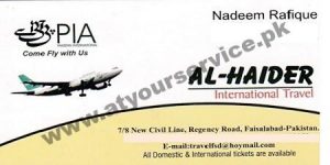air travel agent in faisalabad