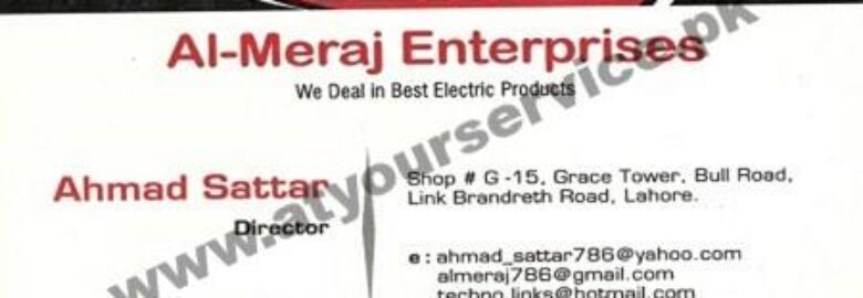 Al Meraj Enterprises – Grace Tower, Bull Road, Lahore