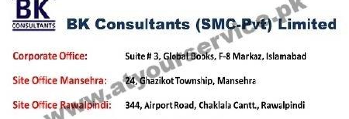 BK Consultant (SMC-Pvt) Limited – Kashif Plaza, F8 Markaz, Islamabad