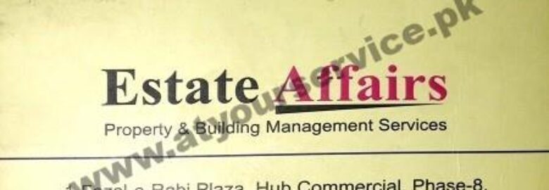 Estate Affairs – Fazal e Rabi Plaza, Hub Commercial, Phase 8, Bahria Town, Rawalpindi