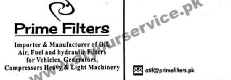 Prime Filters – Al Majeed Market, Gawalmandi, Rawalpindi