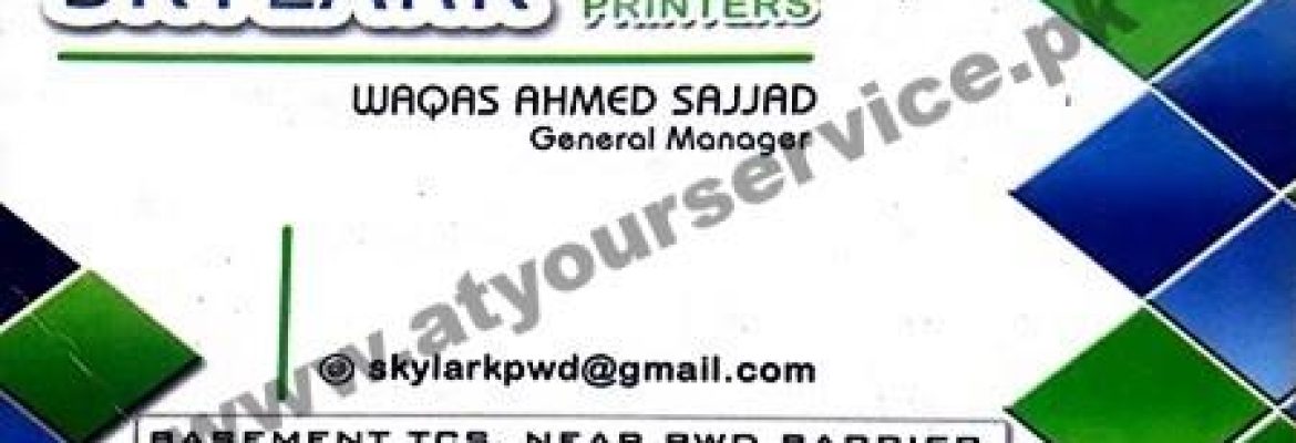 Skylark Panaflex Printers – Near Barrier, PWD, Islamabad