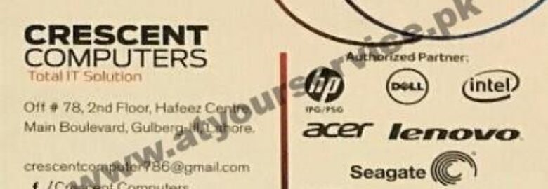 Crescent Computers – Hafeez Centre, Main Boulevard Gulberg III, Lahore