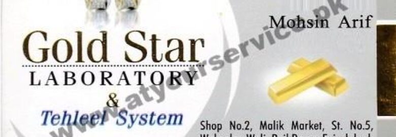 Gold Star Laboratory & Tehleel System – Malik Market, Wakeelan Wali, Rail Bazar, Faisalabad