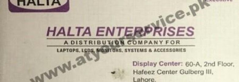 Halta Enterprises – Hafeez Centre, Main Boulevard Gulberg III, Lahore