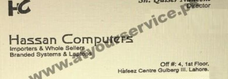 Hassan Computers – Hafeez Centre, Main Boulevard Gulberg III, Lahore