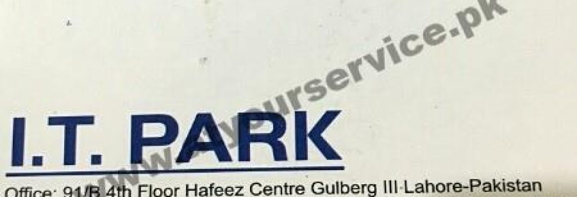 IT Park – Hafeez Centre, Main Boulevard Gulberg III, Lahore
