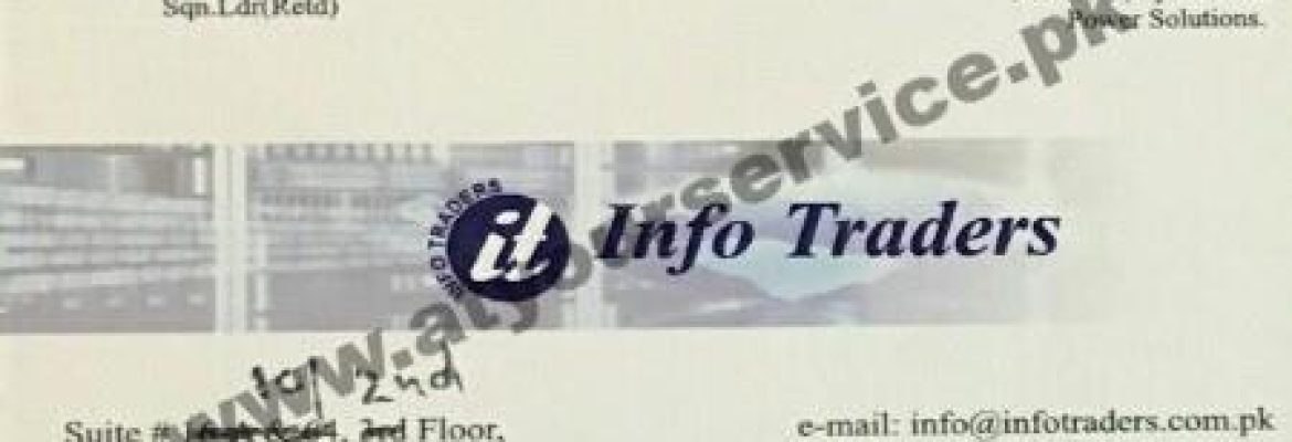Info Traders – Hafeez Centre, Main Boulevard, Gulberg III, Lahore