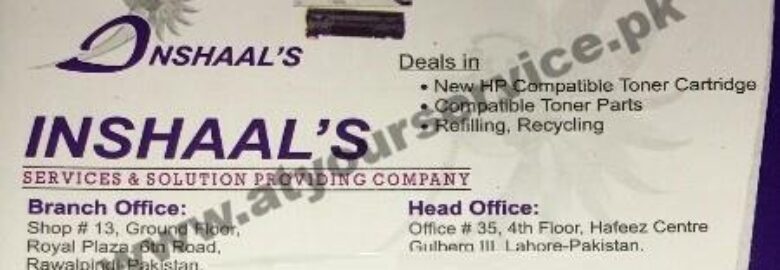 Inshaal’s Services & Solutions – Hafeez Centre, Main Boulevard Gulberg III, Lahore