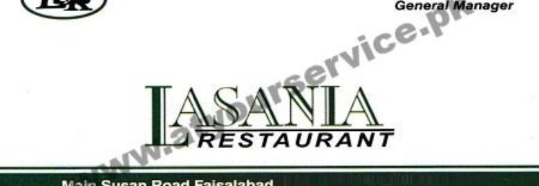 Lasania Restaurant – Susan Road, Madina Road, Faisalabad