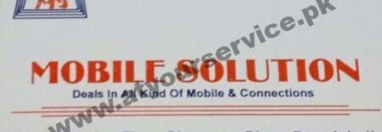 Mobile Solution – Singapore Plaza, Bank Road, Saddar Rawalpindi