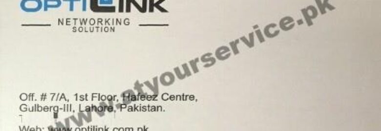 Opti Link, Networking Solution – Hafeez Centre, Main Boulevard Gulberg III, Lahore