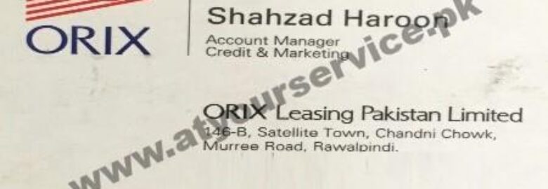 Orix Leasing Pakistan – Chandni Chowk, Satellite Town, Rawalpindi