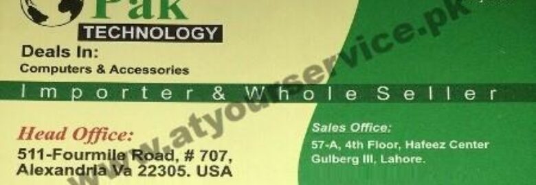 Pak Technologies – Hafeez Centre, Main Boulevard Gulberg III, Lahore