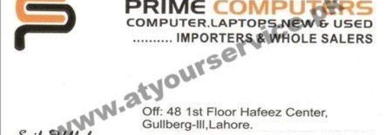 Prime Computers – Hafeez Centre, Main Boulevard, Gulberg III, Lahore