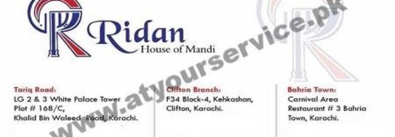 Ridan, House of Mandi – Block 4, Kehkashan, Clifton, Karachi