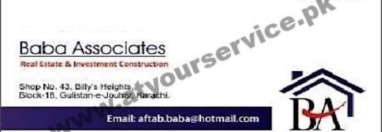 Baba Associates – Billy’s Heights, Block 18, Gulistan e Jauhar, Karachi