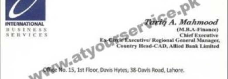 International Business Services – Davis Hytes, Davis Road, Lahore