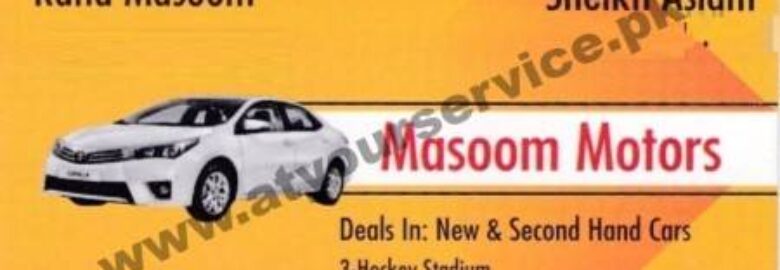 Masoom Motors – Hockey Stadium, Susan Road, Madina Town, Faisalabad