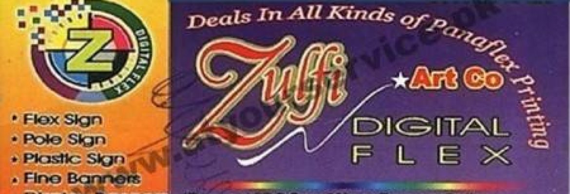 Zulfi Art Co. – B Road, Liaquatabad, Karachi
