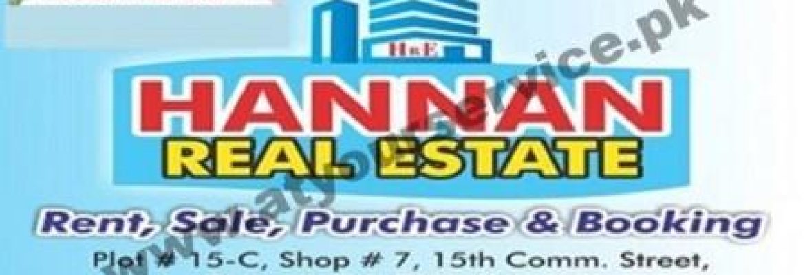 Hannan Real Estate – 15th Commercial Street, Phase 2 Ext, DHA, Karachi