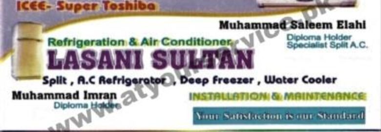 Lasani Sultan Refrigeration & Air Conditioning – Jhang Road, Gojra