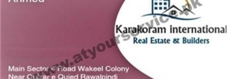 Karakoram International Real Estate & Builders – Sector 4, Wakeel Colony, Rawalpindi