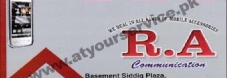 RA Communication – Siddiq Plaza, Katchehry Bazar, Faisalabad