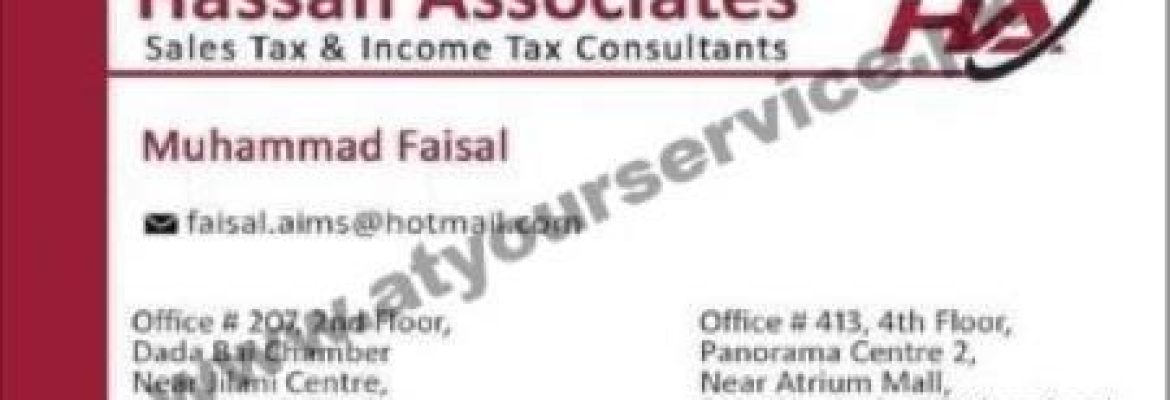 Hassan Associates – Raja Ghazanfar Ali Khan Road, Saddar, Karachi