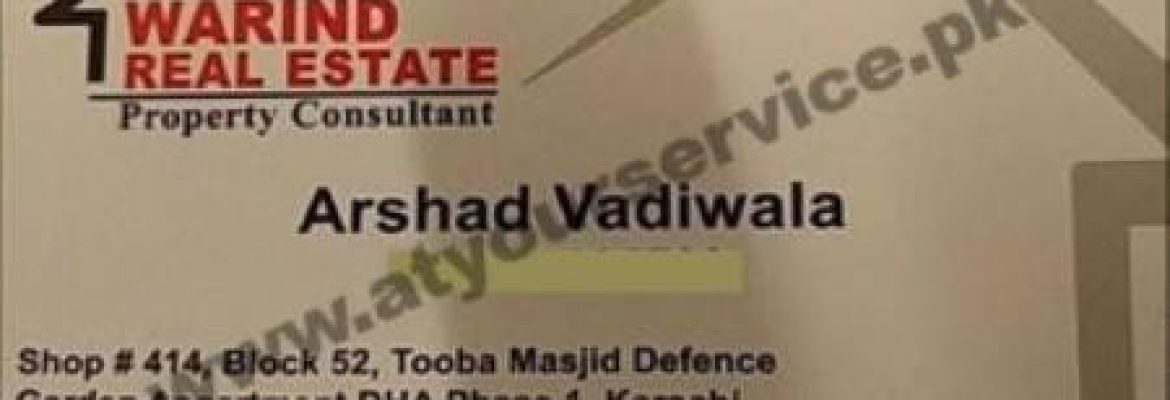 Warind Real Estate – Block 52, Tooba Masjid, Defence Garden, Karachi