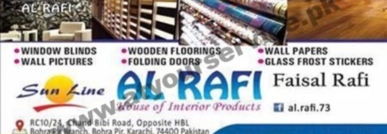 Al Rafi (House of Interior Products) – Chand Bibi Road, Bohra Pir, Karachi